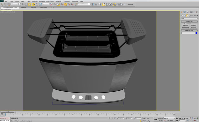 3ds Max Studio Lighting - Toaster
