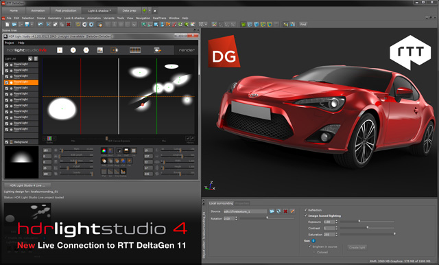 HDR Light Studio 4 for DeltaGen released