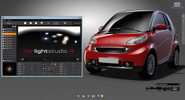 HDR Light Studio 4 being used with Autodesk Showcase