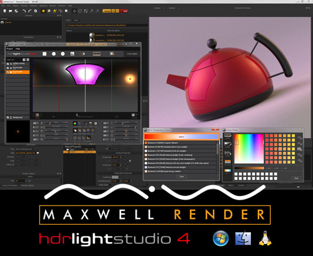 HDR Light Studio 4 and Maxwell Render