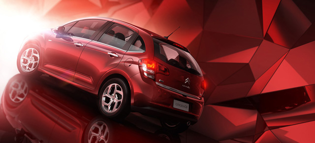 Citroën C3 lit with HDR Light Studio