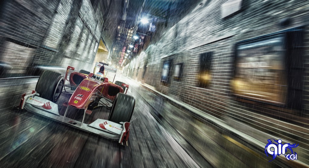 Formula 1 car CGI