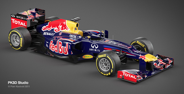 Formula 1 car render
