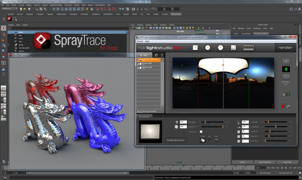 SptrayTrace for Maya