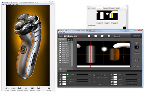 KeyShot and HDR Light Studio