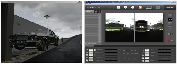 Enhancing a HDRI map with HDR Light Studio