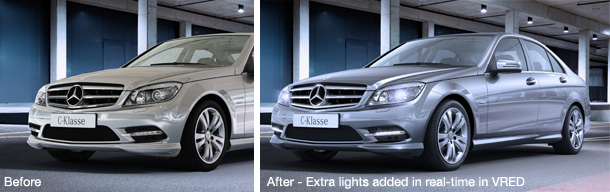 Comparing edited HDRI map - before and after