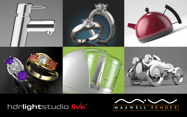 Example renders from Maxwell Studio - lit with HDR Light Studio