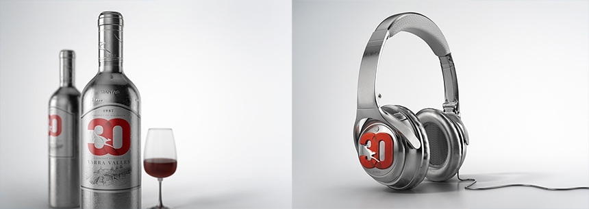 Product shot example lighting