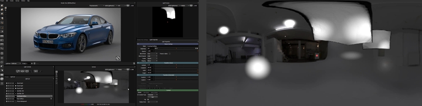 Enhancing a singe light in HDR Light Studio