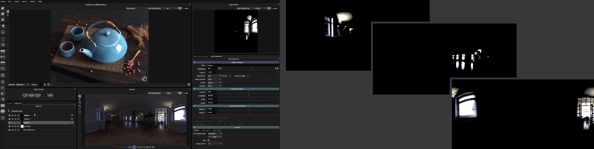 Controlling lighting in existing HDRI maps