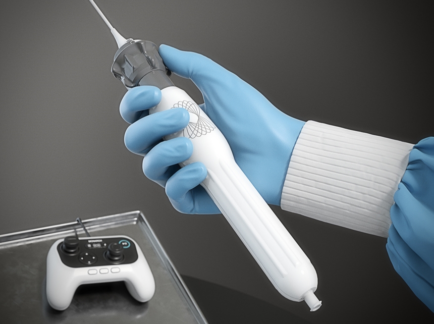 Medical illustration lit with HDR Light Studio