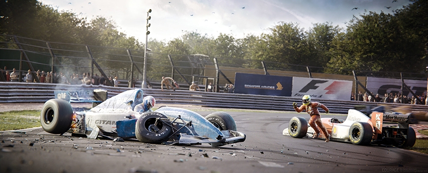 Formula 1 Crash CGI