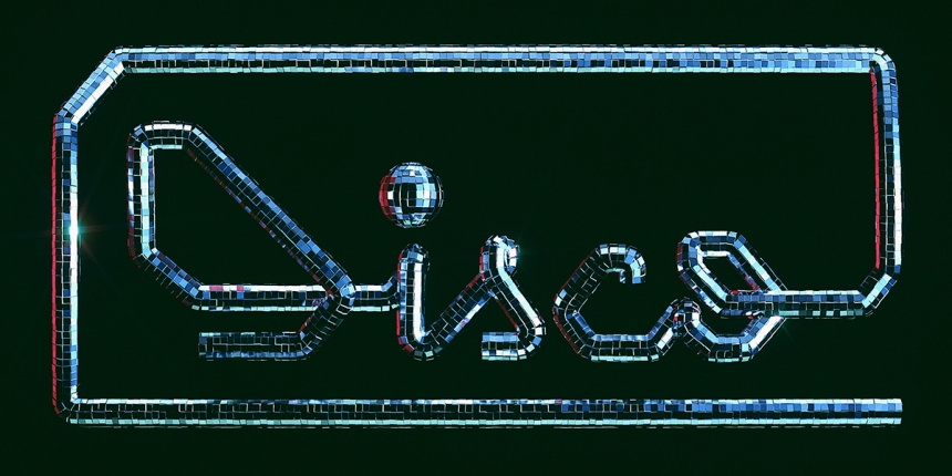 Disco Typography CGI