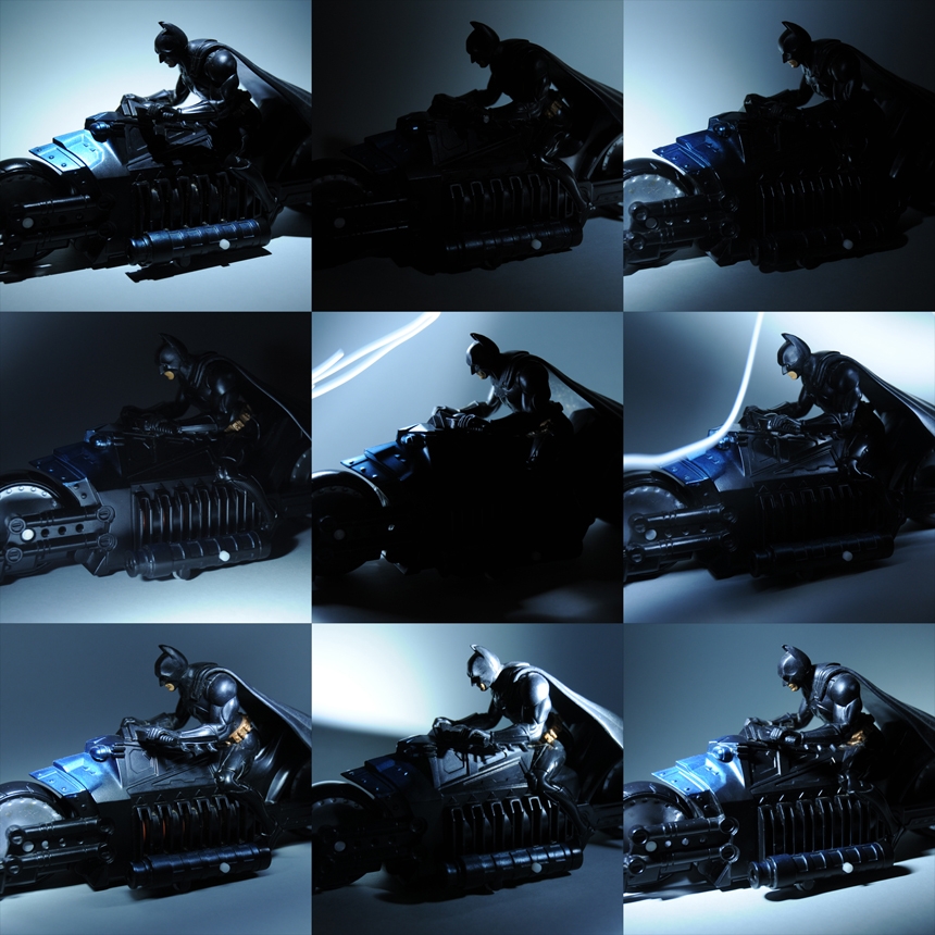 LightPainting shots of Batman Toy