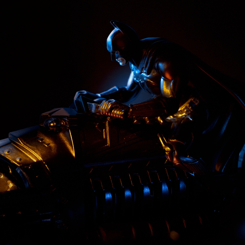 Light Painted Moody Shot of Batman