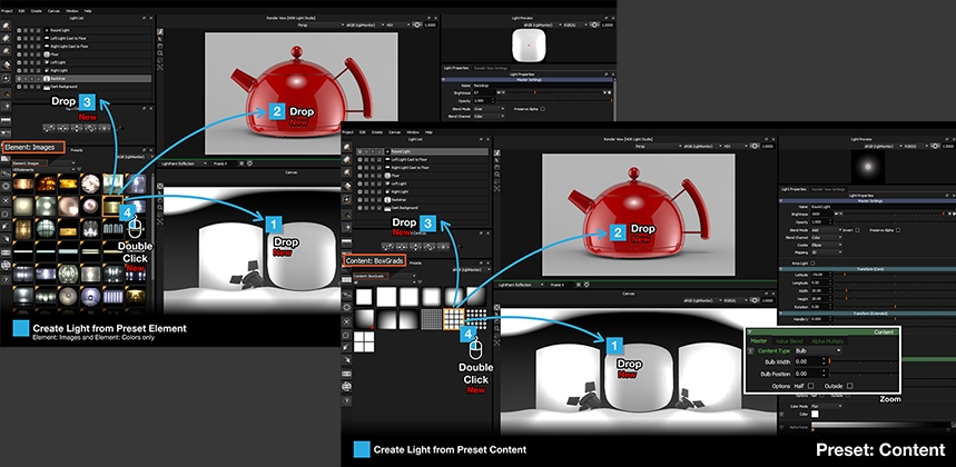 New ways to create a lights