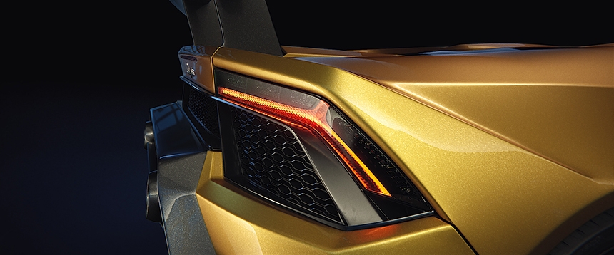 Tail light detail made with Blender