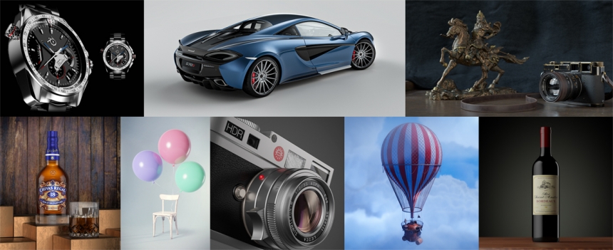 Blender renders lit with HDR Light Studio during beta testing