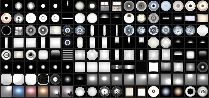 HDR area light textures for Cinema 4D