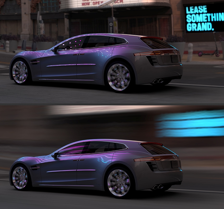 Before and After with Advanced Motion Blur