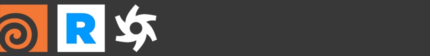 Houdini, RenderMan and Octane render logos