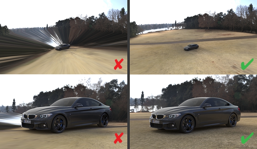 Comparing Dome Light Camera Height Settings