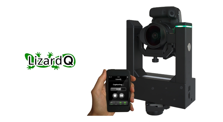 LizardQ motorized camera head for HDRI captures