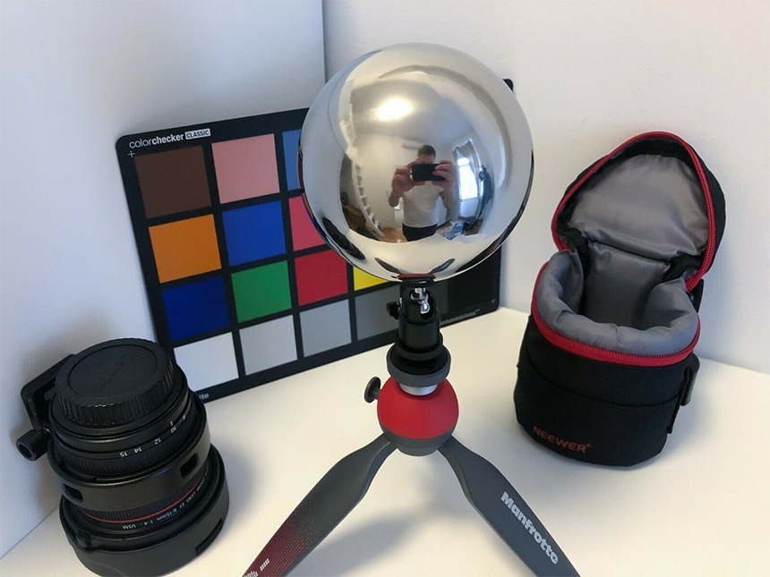 Example chrome ball for HDRI shoot
