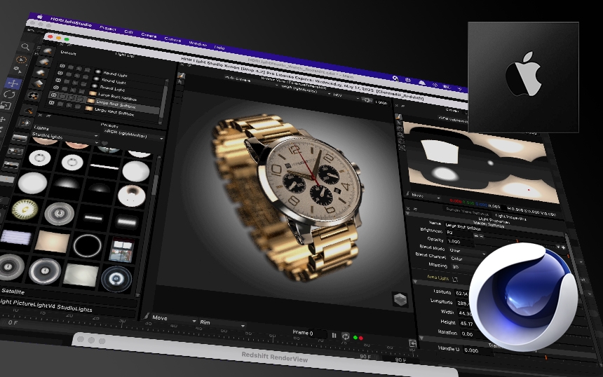 Cinema 4D 26 Apple Silicon and HDR Light Studio