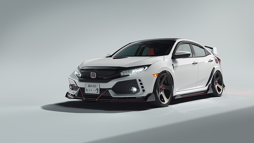 Car render by Evgeniy Tikhanskiy