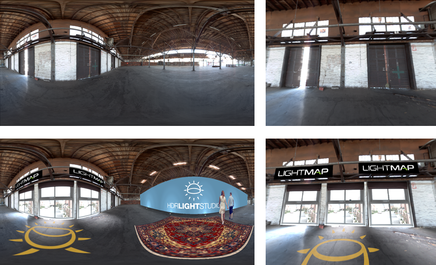 Adding content to HDRI map