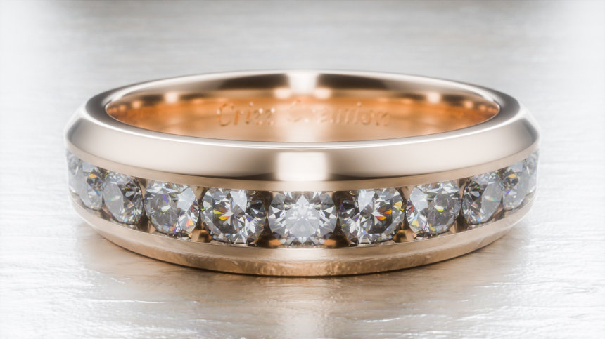 CGI jewelry render with HDRI lighting