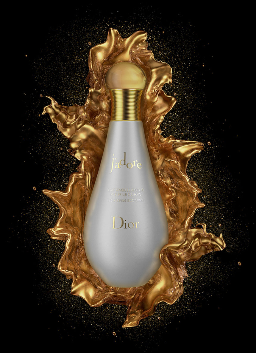 Pack shot bottle render