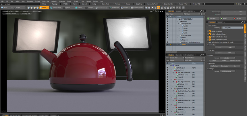 MODO Area Lights