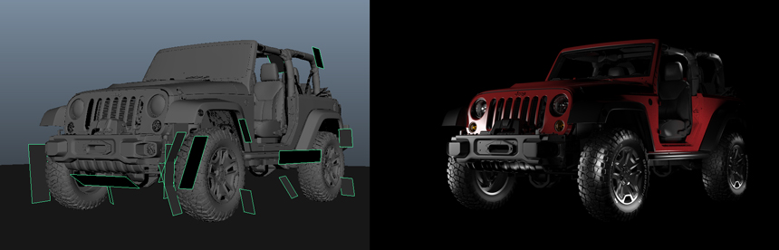 Area Lights in Maya