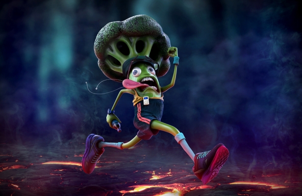 Run Broccoli - Character Design by Lowpoly Studio