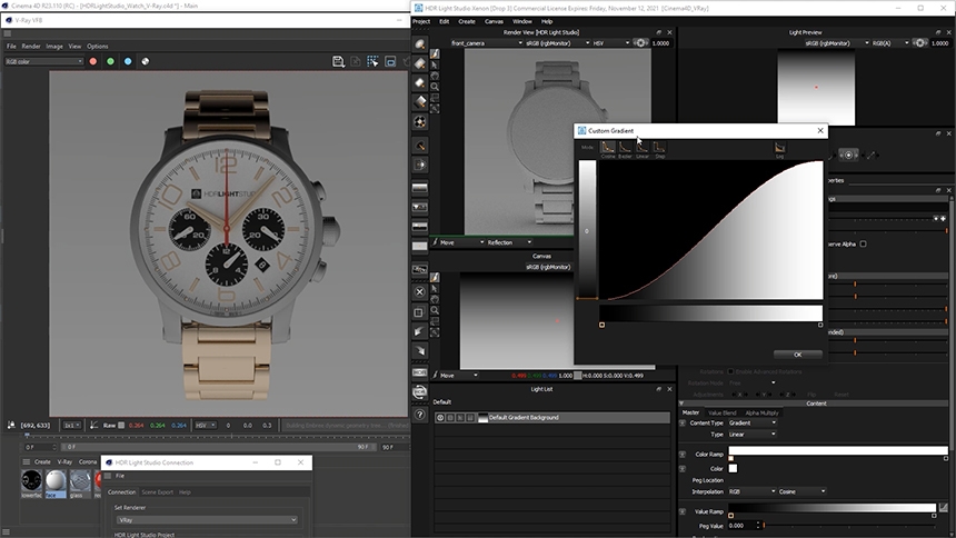 Default gradient background light