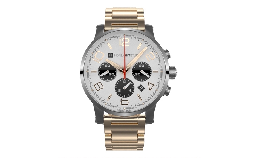 Current lighting for the watch shows unwanted reflections in the face