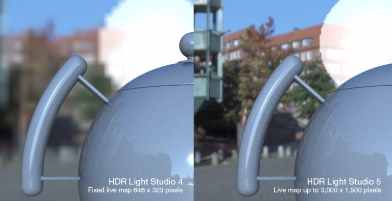 Live map resolution comparison