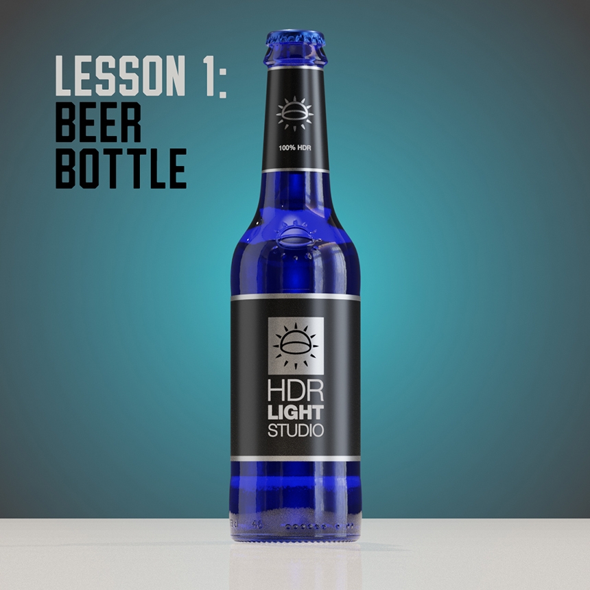 HDR Light Studio - Blender Lighting Tutorial of a Bottle