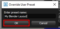 Naming a custom HDR Light Studio interface layout