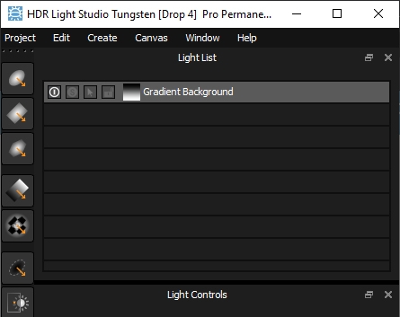 Light List with default Gradient Background