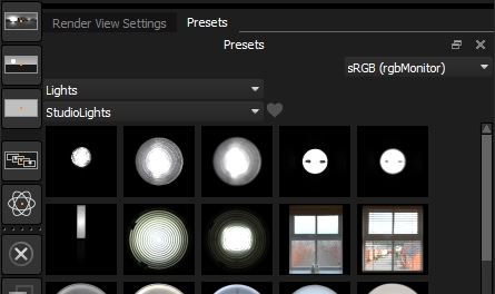 HDR Light Studio Presets default view