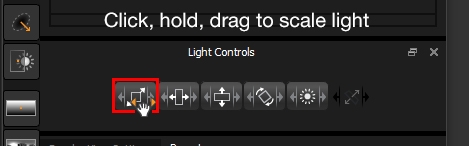 Proportional scale button in Light Controls panel