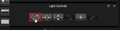 Using the proportional light scaling button in the Light Controls 