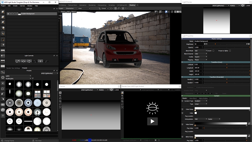 Furious Thespian wallpaper Blender Lighting Tutorial 03: Smart Car - Enhancing a HDRI Map