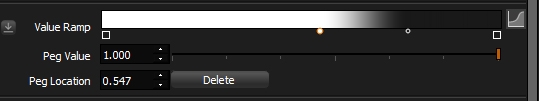 The value ramp controls in HDR Light Studio