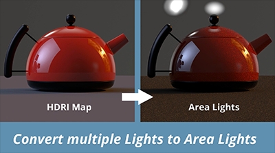 Toggle multiple lights to Area Lights