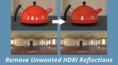 Remove Unwanted Reflections from HDRI Maps